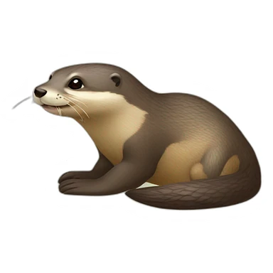 Loutre,tortue sticker