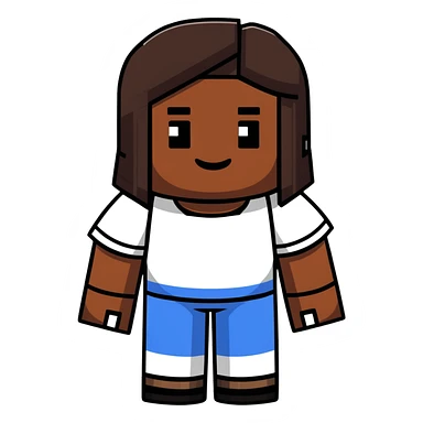 Danielle Brooks as a Minecraft character sticker