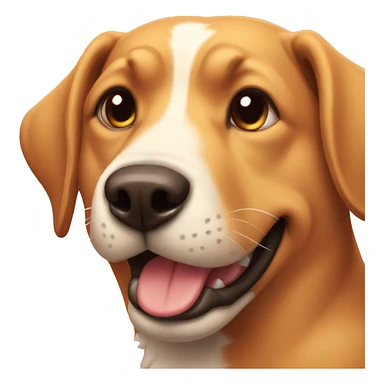 Dog smirk sticker