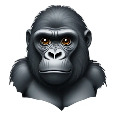 gorilla heart sticker