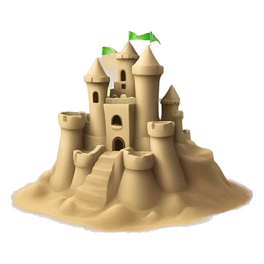 sand castle sticker