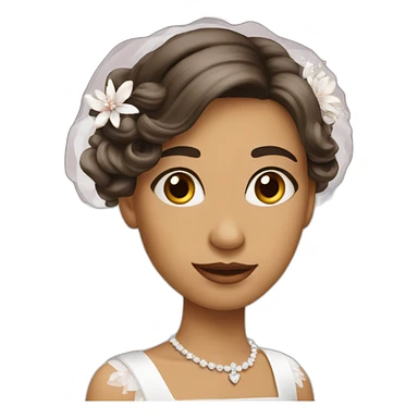 Fille mariage sticker