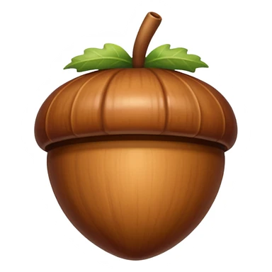 acorn emoji without human face sticker