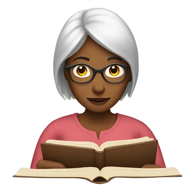 Woman reading  sticker