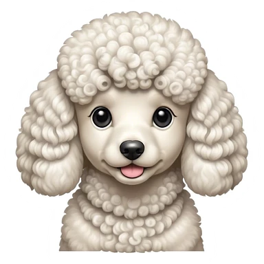 poodle dog sticker