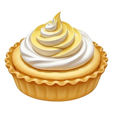 Lemon tartlet with meringue on top sticker