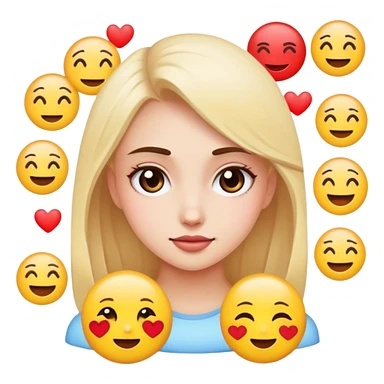 Emojis girly sticker