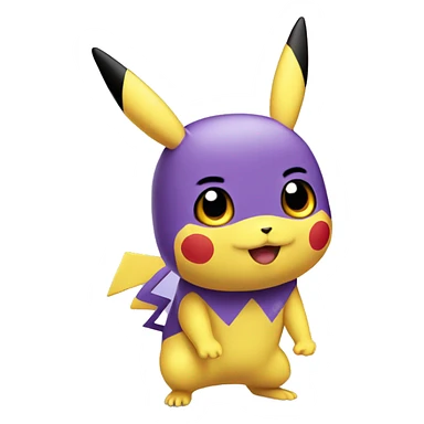 purple pikachu sticker