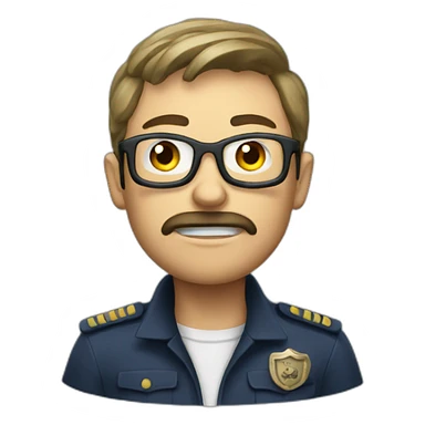 a contemporary french danger sticker