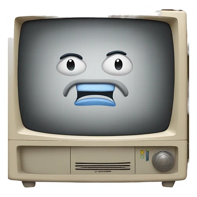 Tv in which TV is written sticker