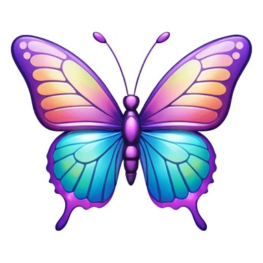 butterfly hair clip sticker