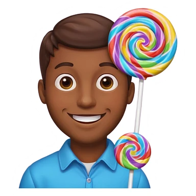 Man turned into a lollipop  sticker