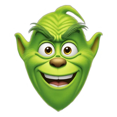Grinch smail sticker