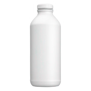 White 1 L water bottle  sticker