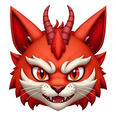 Meowster-Demon-Fakémon-Vernid-Fionbri-hybrid-creature sticker