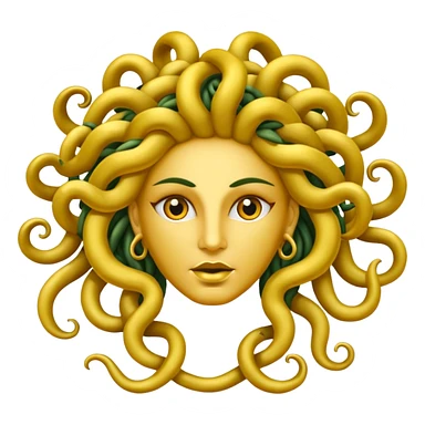 The Sicilian Medusa in gold sticker