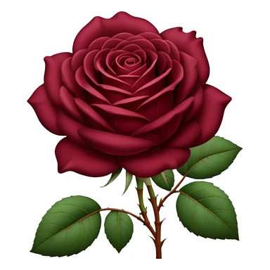 burdungy rose sticker