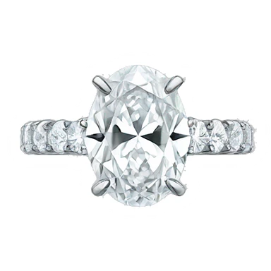 Oval diamond ring sticker