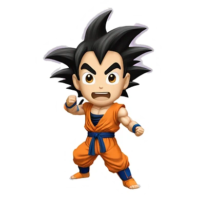 sang goku kamehameha sticker