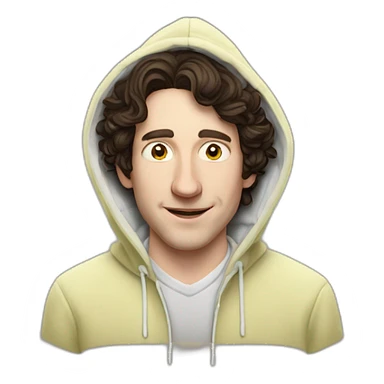 josh brener from silicon valley in hoodie hoplding Piña colada sticker