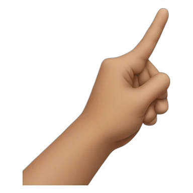 person pointing sticker