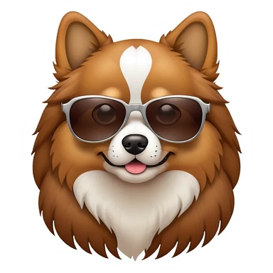 Dog with sunglasses  sticker