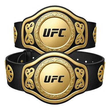 UFC belt sticker