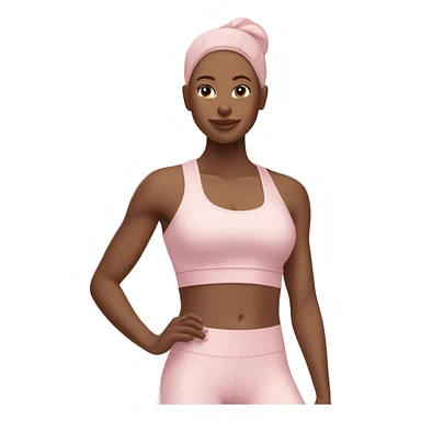 pastel pink fitness sticker