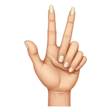 horns down with hand sticker