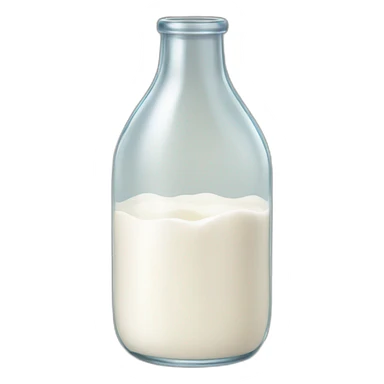 a bottle of milk dropping milk in a glass sticker