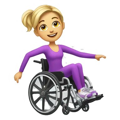 Wheelchair dancer sticker