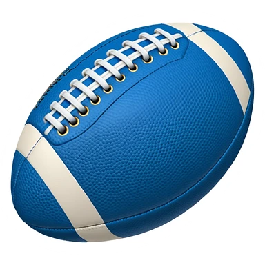 blue football ball sticker