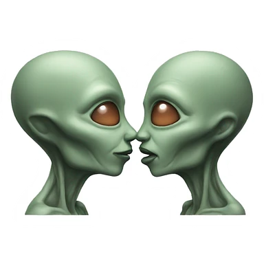 alien kiss sticker