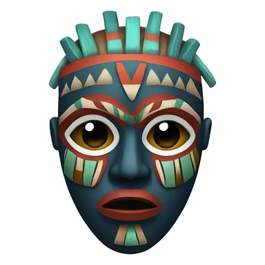 african tribal mask sticker