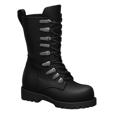 Black gothic boots sticker