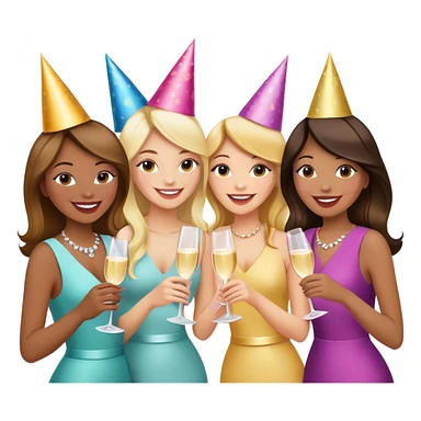 Girly bachelorette party sticker