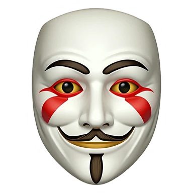 Guy Fawkes mask sticker