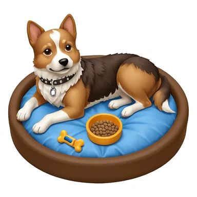 Goals:
1) Isometric view
2) Physically realistic portrayed in a way that would be expected to the average person
3) Avoid anything that could be considered offensive, even 2%

---
Now generate an image to represent a list to buy items for a new dog. sticker