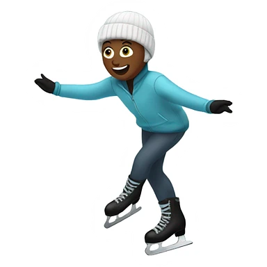 Me ice skating! sticker