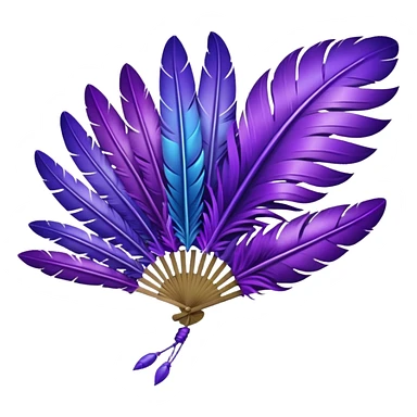 a-dovetail-consisting-of-purple-feathers-that-spread-out-in-a-fan-shape.-without-the-dove. sticker