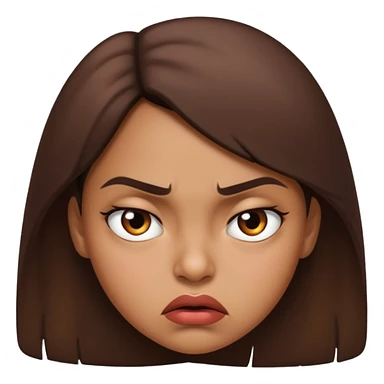 Brown girl pissed off  sticker