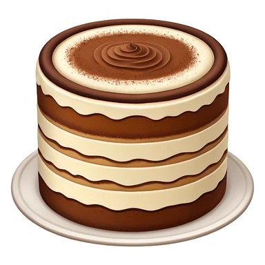 Tiramisu cake sticker