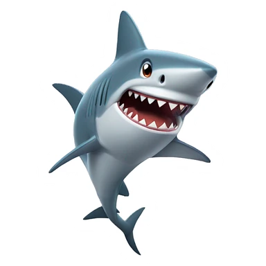 shark with pocket rocket sticker