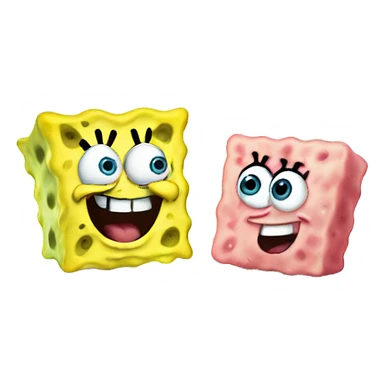 SpongeBob with Patrick  sticker