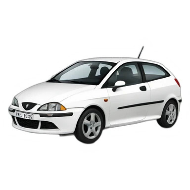 White Seat ibiza 2005 model sticker
