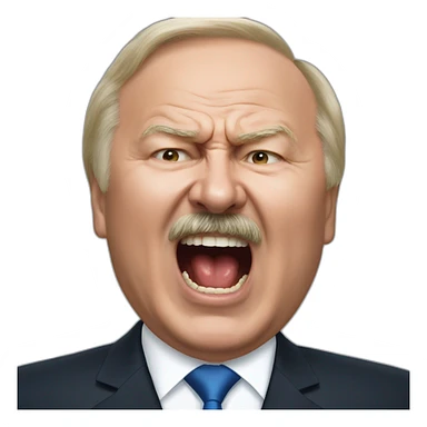 Alexander Lukashenko screaming sticker
