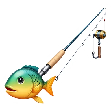 fishing rod sticker