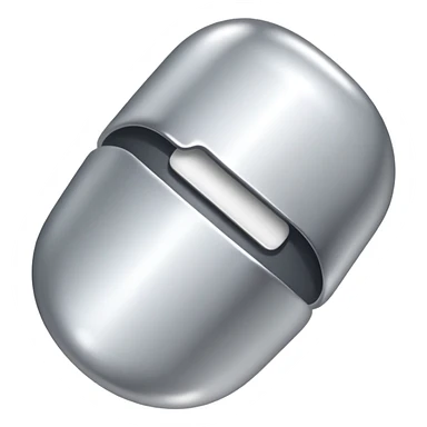 silver nail, simple and clear sticker