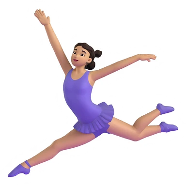 baller dancer leaping, arms wide, confident and cool sticker