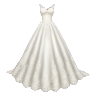 Lace wedding dress sticker